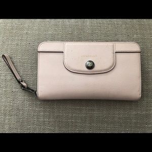 Longchamp Le Pliage Heritage Leather Zip Wallet